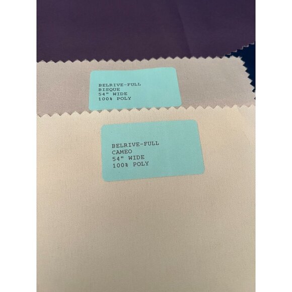 polyester fabric 12x6 lot of 45 pieces assorted colors, crafts, quilting, lining - Picture 2 of 3